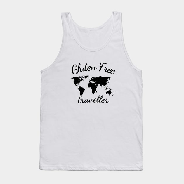 Gluten Free Traveller, World Traveller Tank Top by Gluten Free Traveller